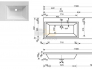 Тумба с раковиной Dallas Luxe 1500 напольная 2 ящика правая
