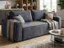 Диван Лофт 1-секция 2000х1500 графитовый
