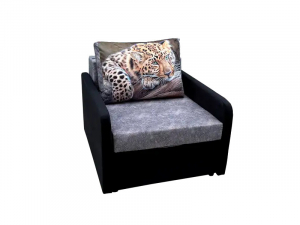 Кресло кровать Канзасик с подлокотниками леопард