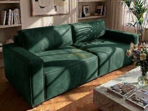 Диван Лофт 2-секции 2000х1500 изумрудный