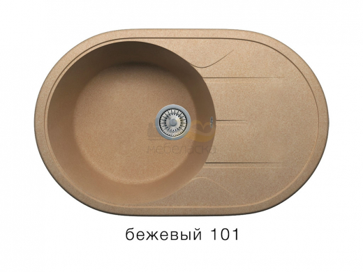 Мойка кварцевая Tolero R-116 Бежевый 101