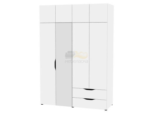 Шкаф с зеркалом Astrid H273М с Антресолью HA4